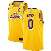 Lakers 0 Kyle Kuzma Yellow 2020-2021 New City Edition Nike Swingman Jerseys Dyin,baseball caps,new era cap wholesale,wholesale hats